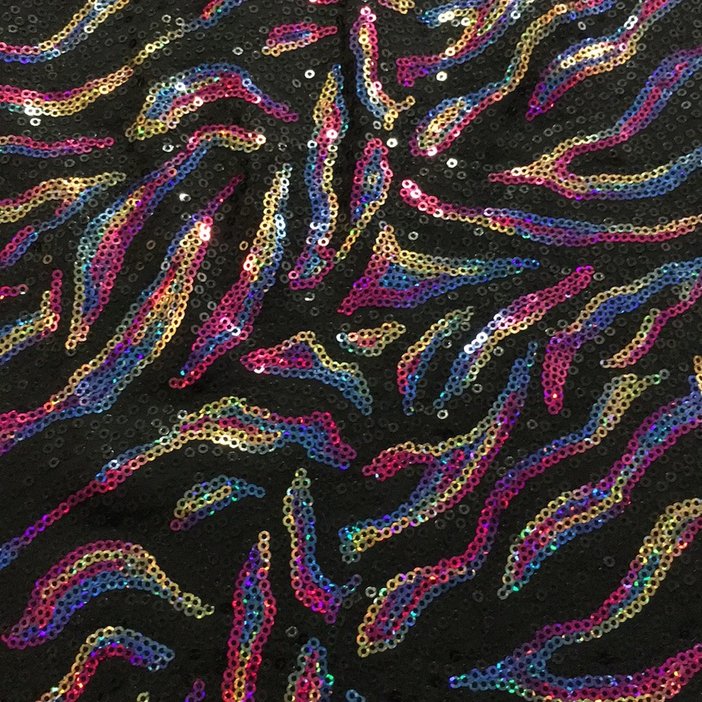 Lily White Multi Color Sequin Skirt - Picture 2 of 5